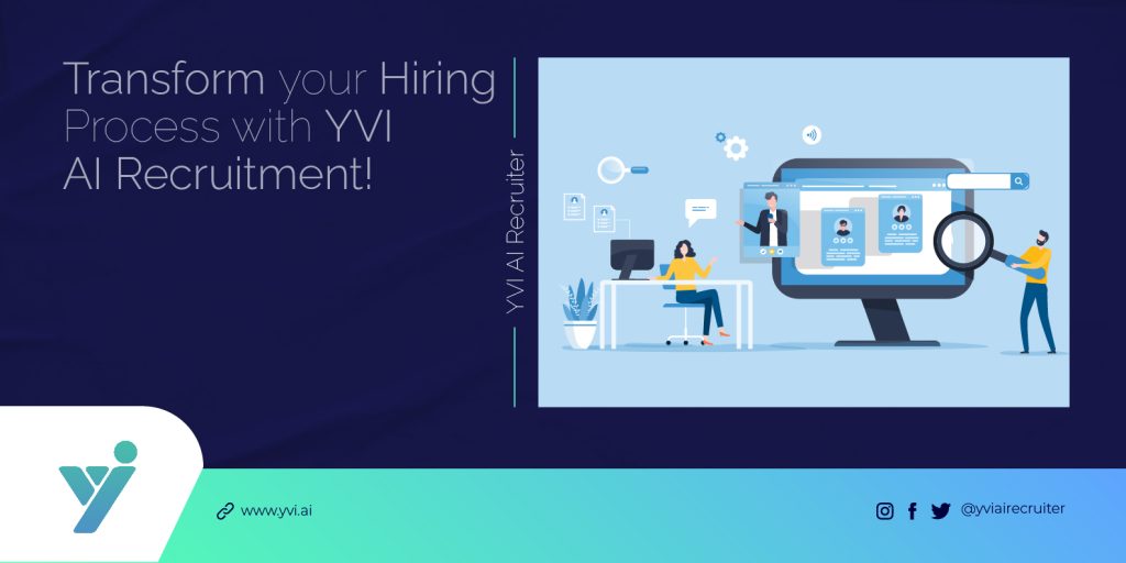 How does YVI leverage artificial intelligence to streamline the recruitment workflow?